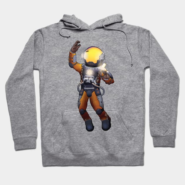 Astronaughty Fella Hoodie by Fushiznick